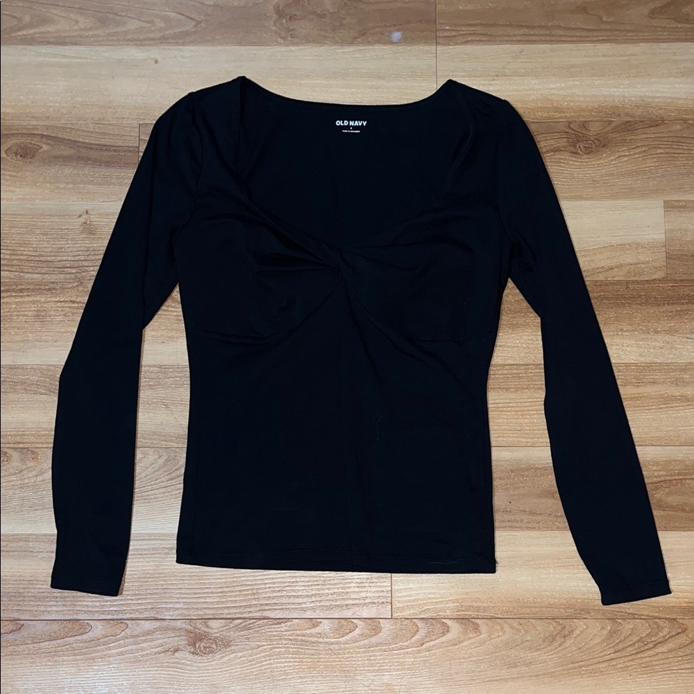 Old Navy Elegant Black Long Sleeve Tee